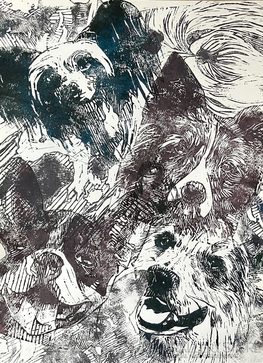 Julia Materzok-Psi świat-Grafiki i plakaty