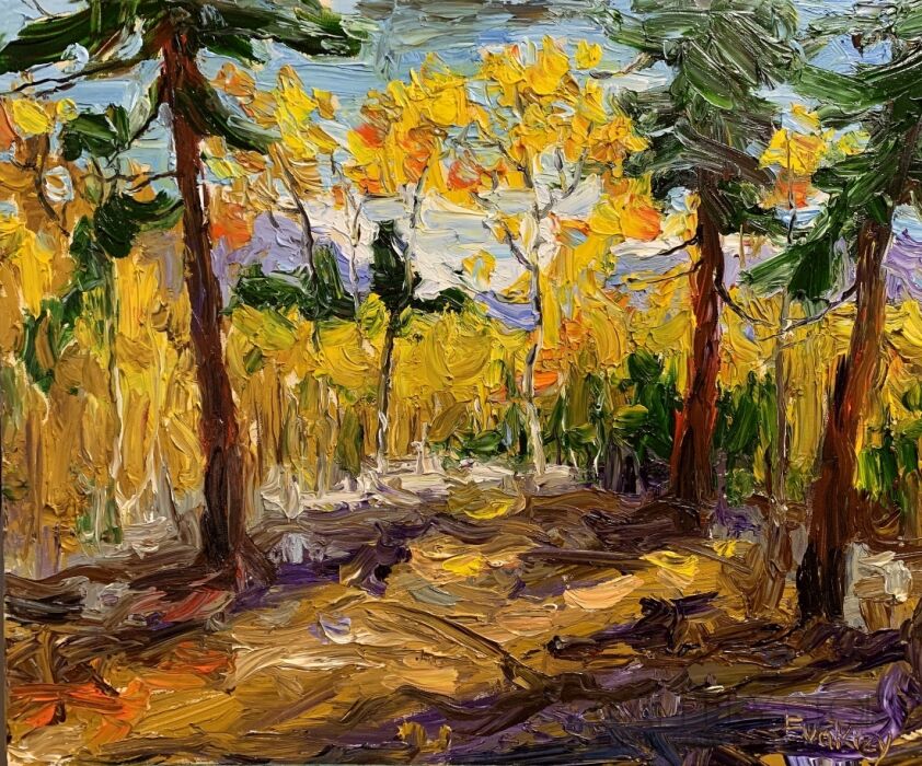 Ewa Krzymińska-Złota polana-Malarstwo