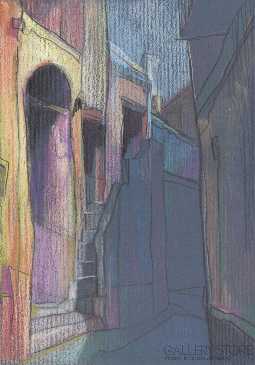 Natalia Rozmus - Esparza-Italia - żółty portal-Rysunek