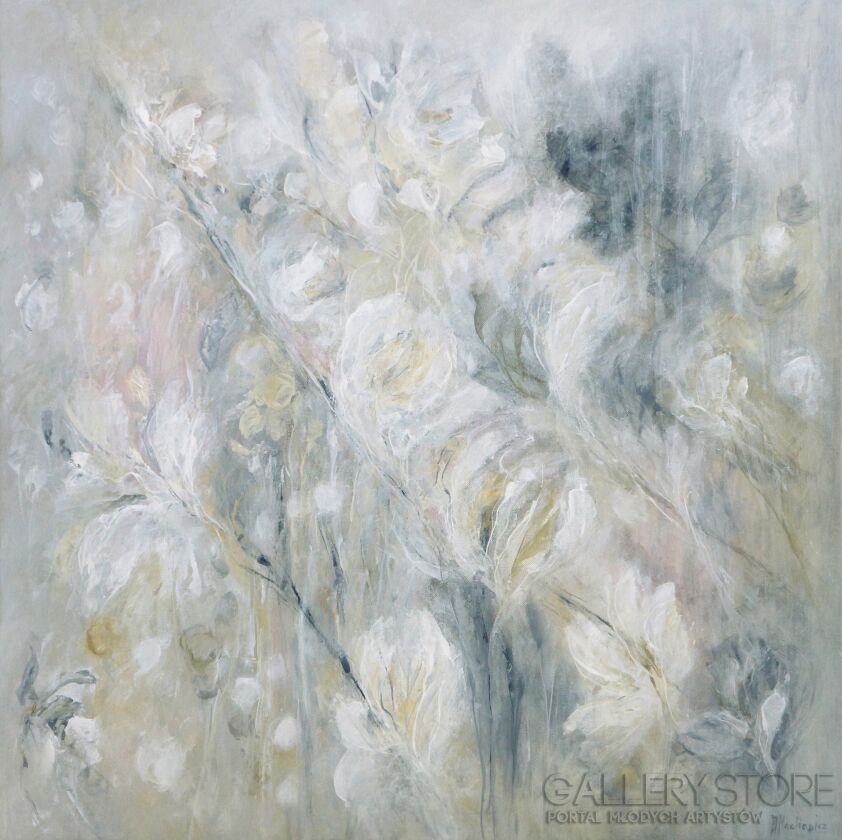 Marta Machowicz-Wiosna w ogrodzie magnolii-Olej