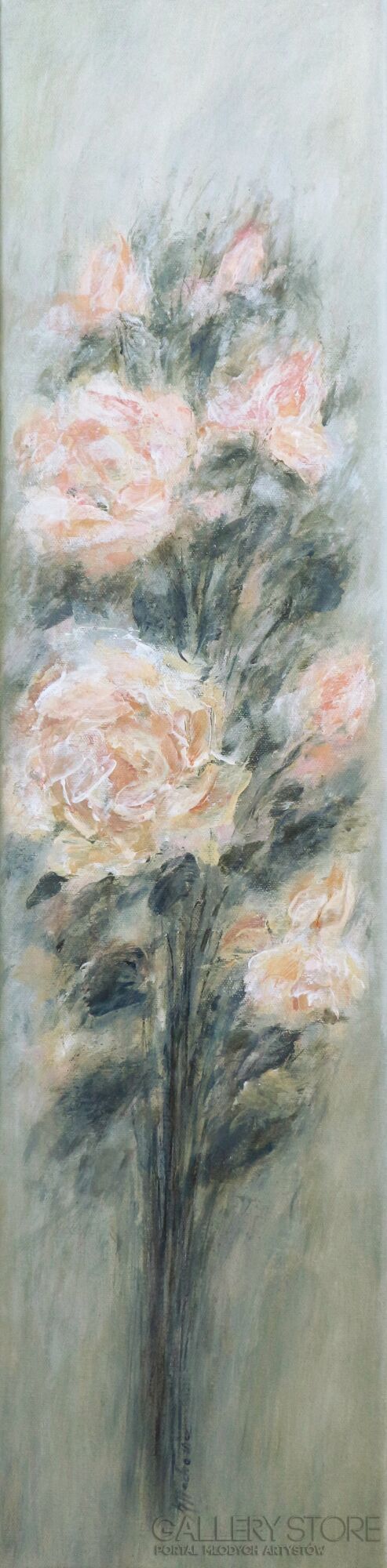 Marta Machowicz-Herbaciane róże -Malarstwo