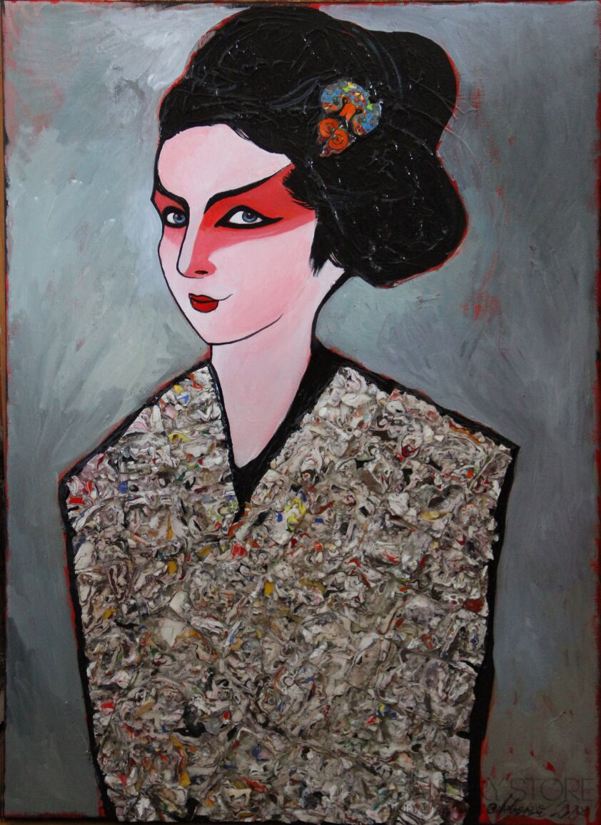 Agnieszka Boroń-"Kabuki"-Akryl