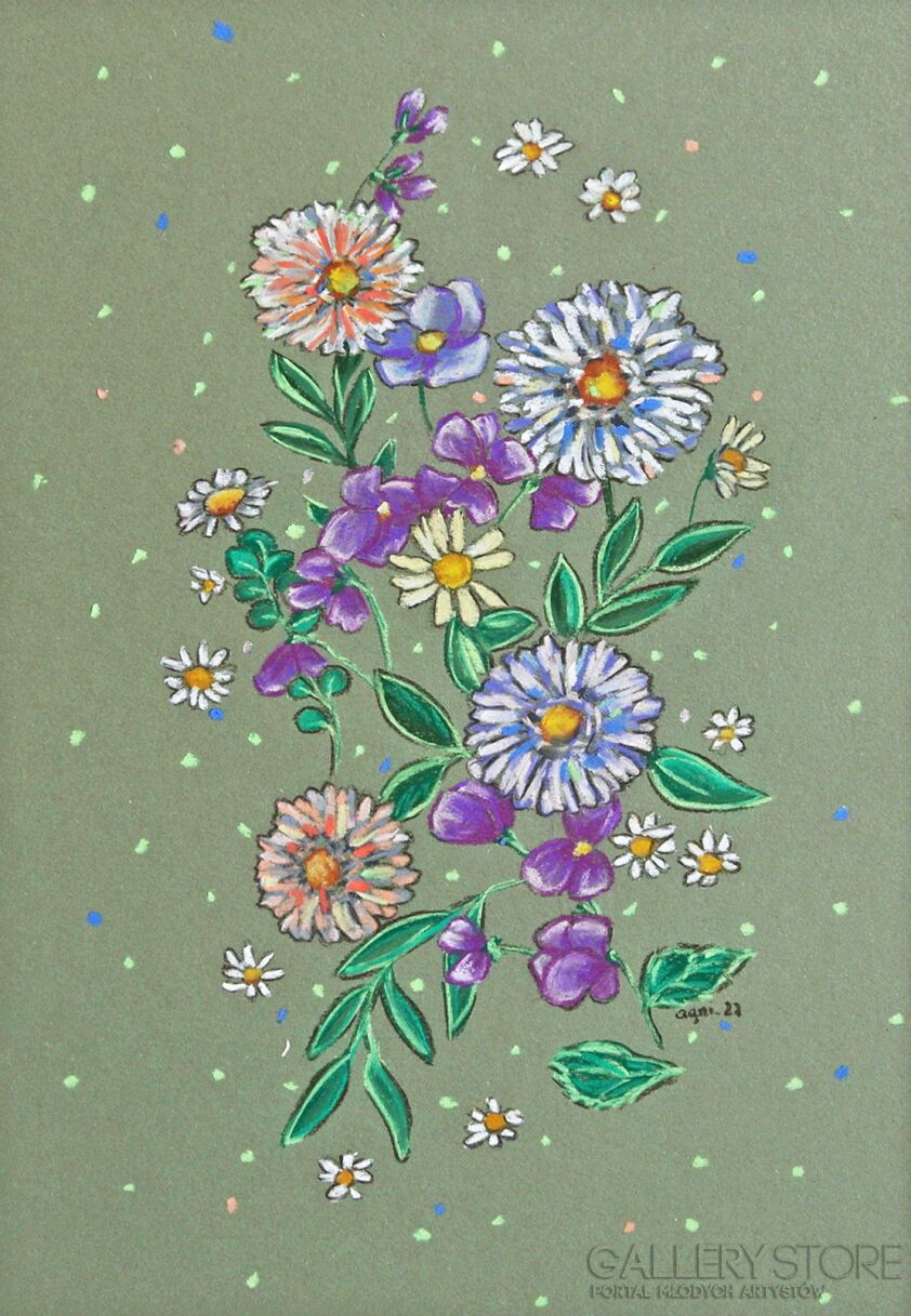 Agnieszka Turek-Kwiaty dla kogoś kochanego-Rysunek