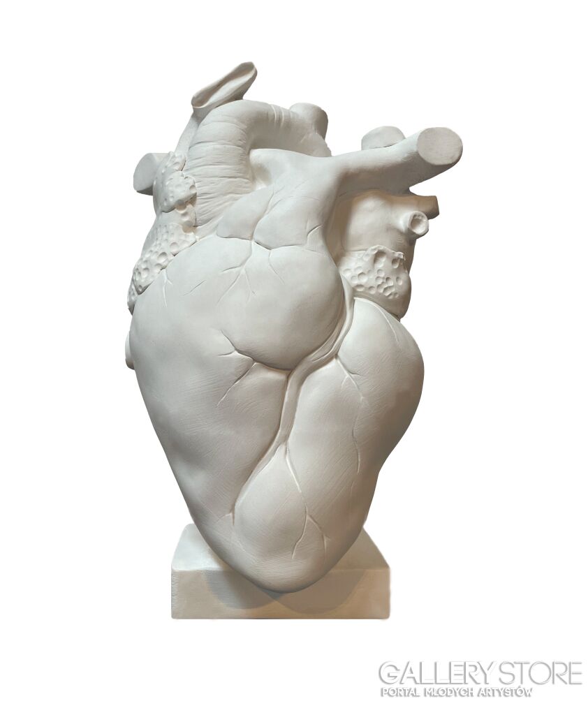 Aleksandra Koper-WHITE HEART-Rzeźby