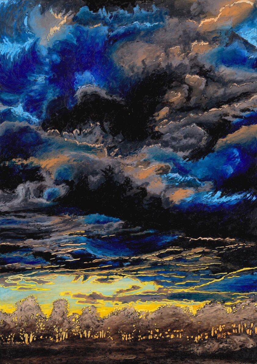 Angelika Mus-Nowak-Czarne chmury-Rysunek