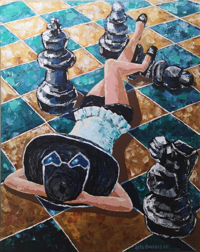Anita Domeracka-Królewna szach mat-Akryl
