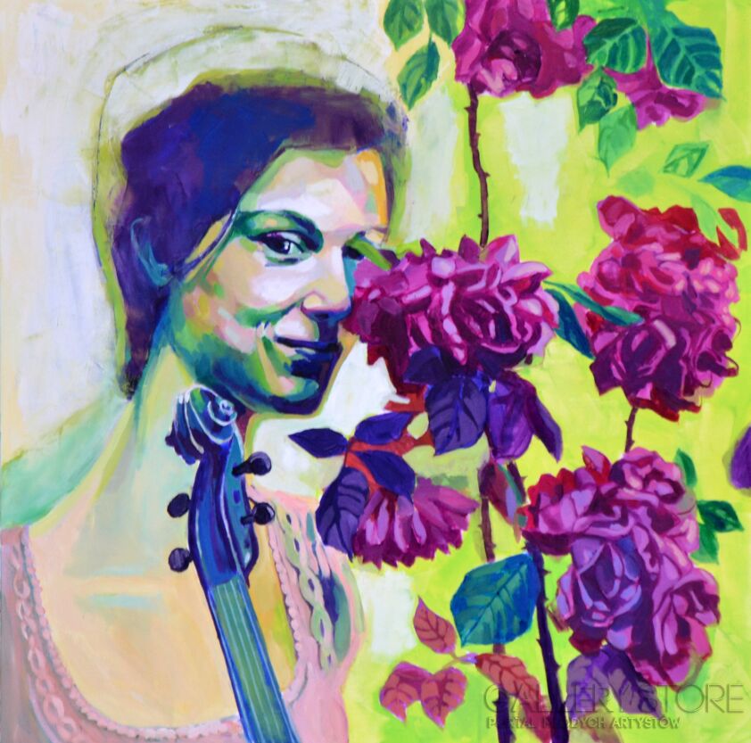 Anna Masiul-Gozdecka-Pink Roses-Olej