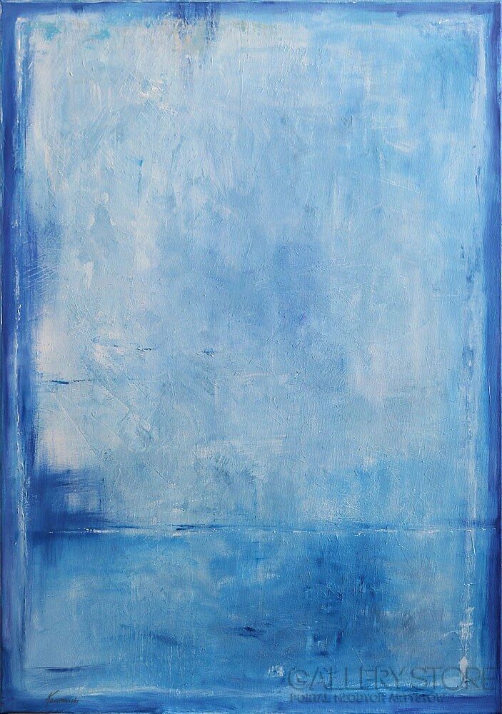 Edward Karczmarski-Blue V-Olej