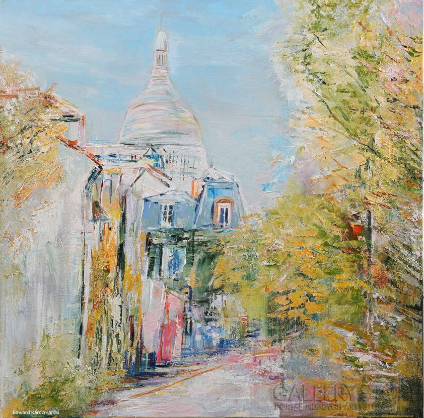 Edward Karczmarski-Montmartre XVI-Olej
