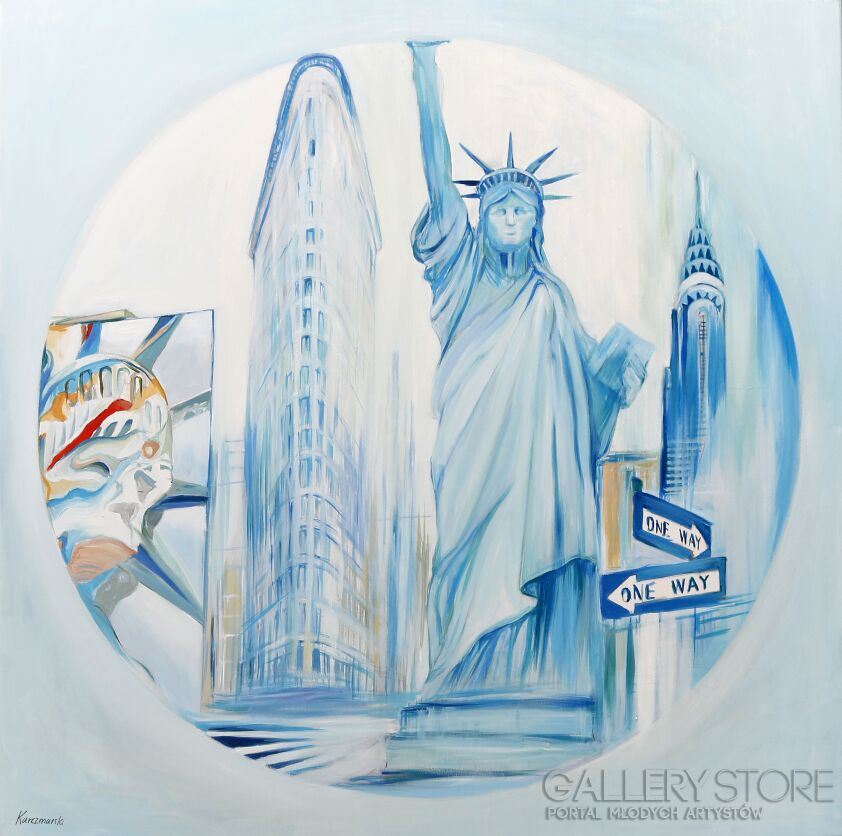 Edward Karczmarski-Nowy Jork New York XLI-Olej