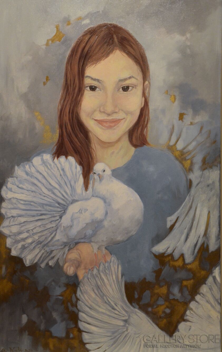 Iwona Orzechowska-Wiater-Gołębie mają skrzydła aniołów. Modlitwa o pokój II. -Olej