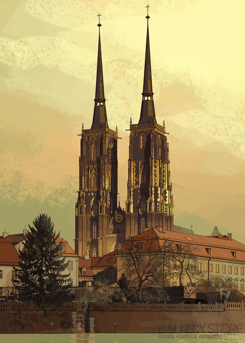 Jan Jerzmański-katedra-Grafika