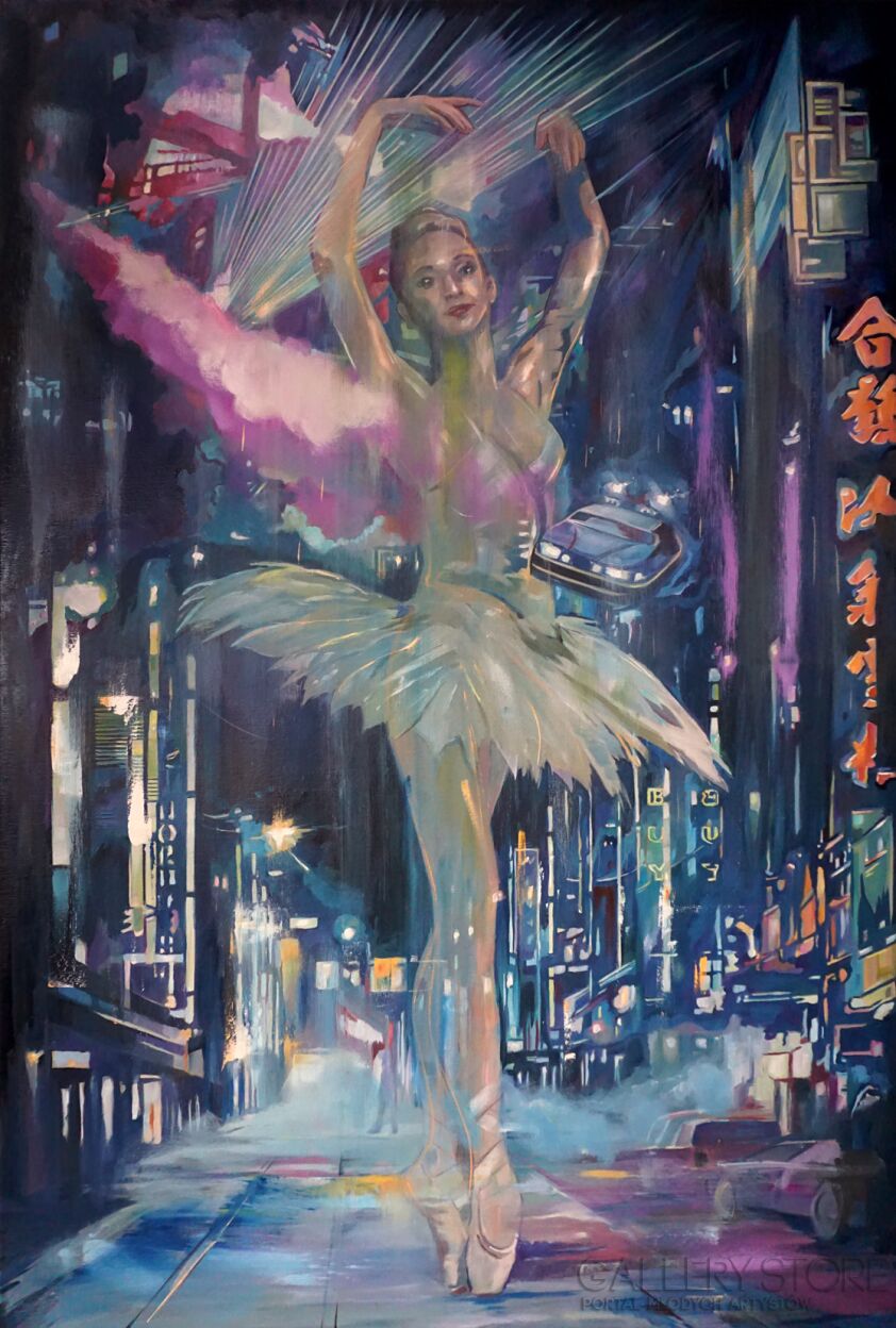 Janusz Orzechowski-Skyline 2059-Olej