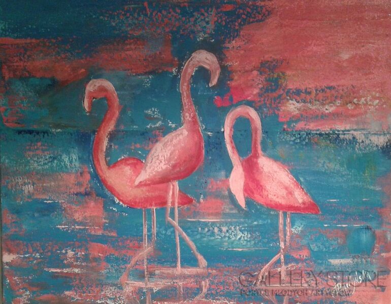 Jolanta Placzyńska-Flamingi 2-Akryl