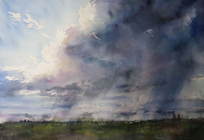 Karolina Majer-Summer silence-Akwarela