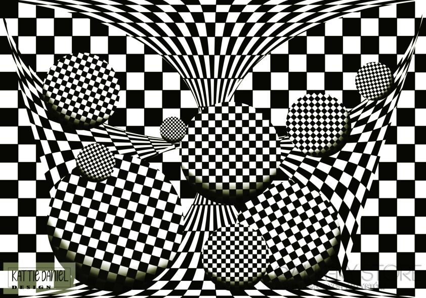 Kattie Daniel-OPTICAL CHESS 002-Grafika