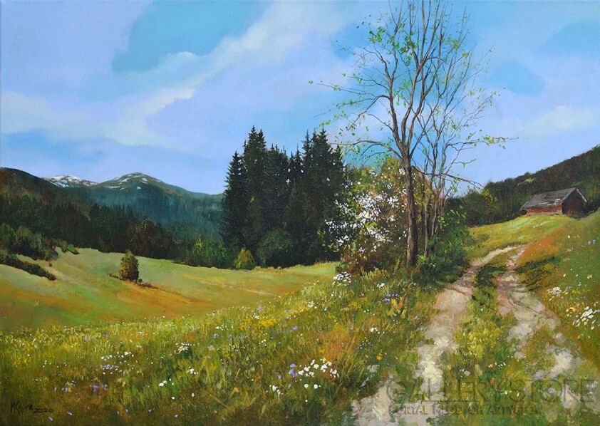 Magdalena  Kępka-Alpejskie łąki-Olej