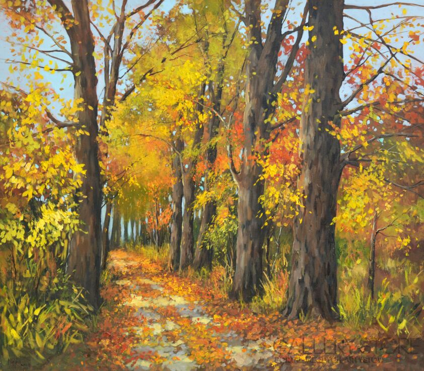 Magdalena  Kępka-Jesienna aleja-Olej