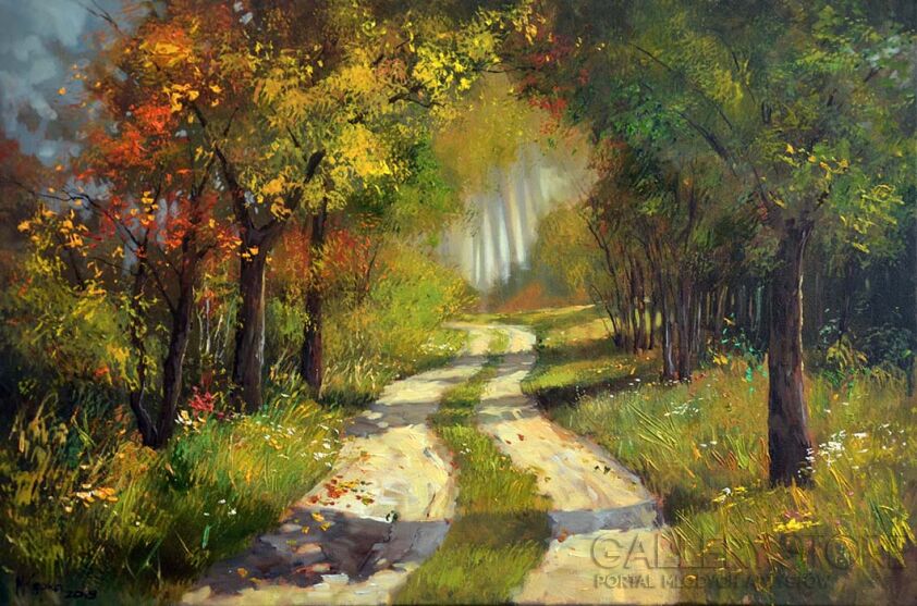 Magdalena  Kępka-Październikowy las-Olej