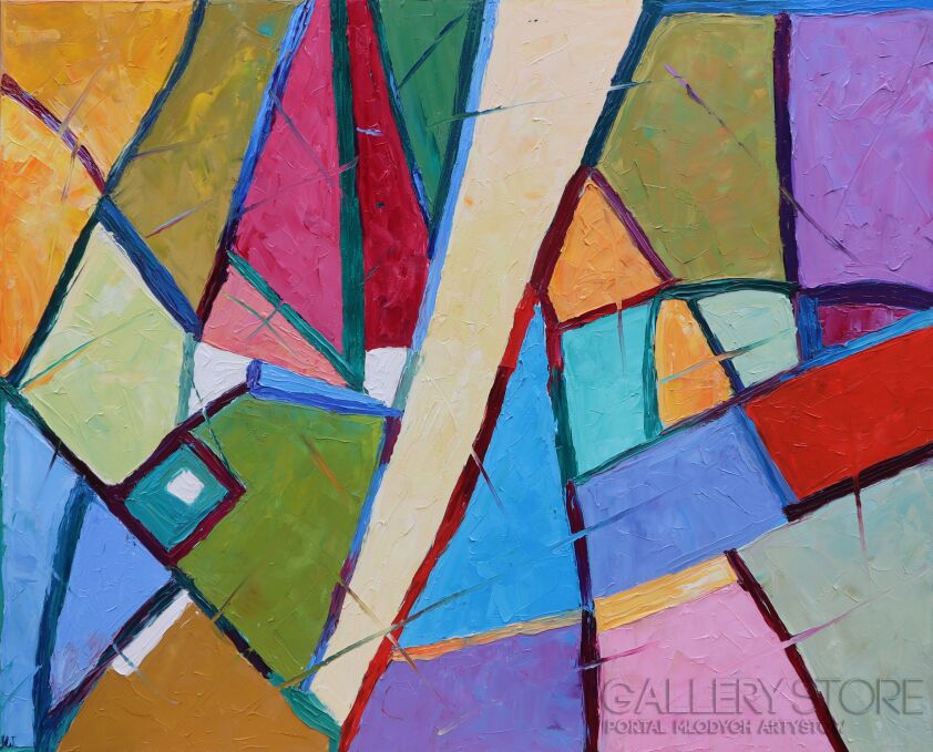 Magdalena Walulik-Abstrakcja geometryczna 062-Olej