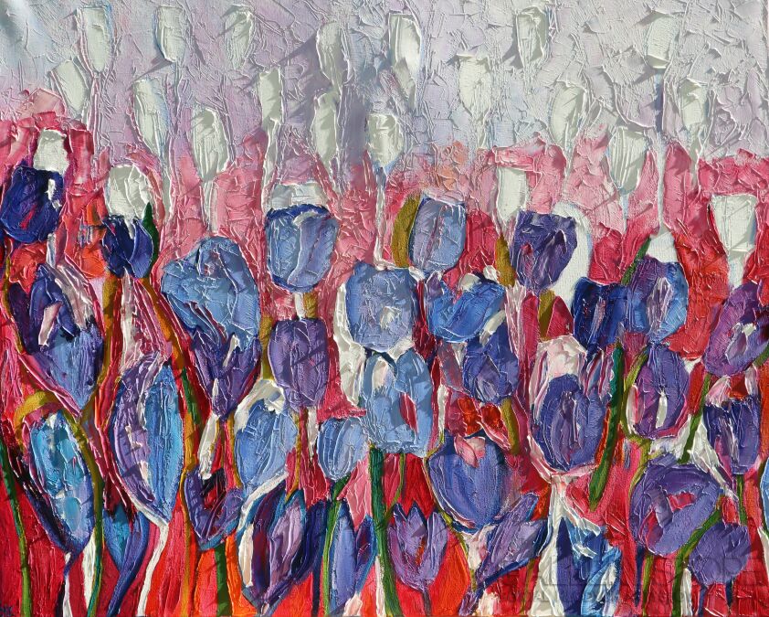 Magdalena Walulik-Kwiaty 069 - Tulipany-Olej