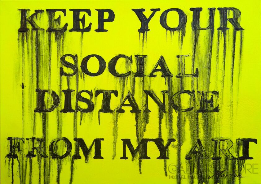 Marcin  Paprota-Keep your social distance -Technika mieszana