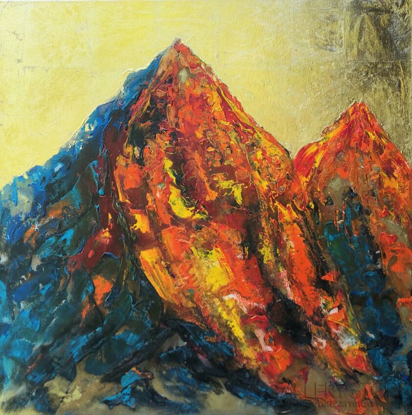 Mariola Świgulska-Enchanted mountains-Akryl