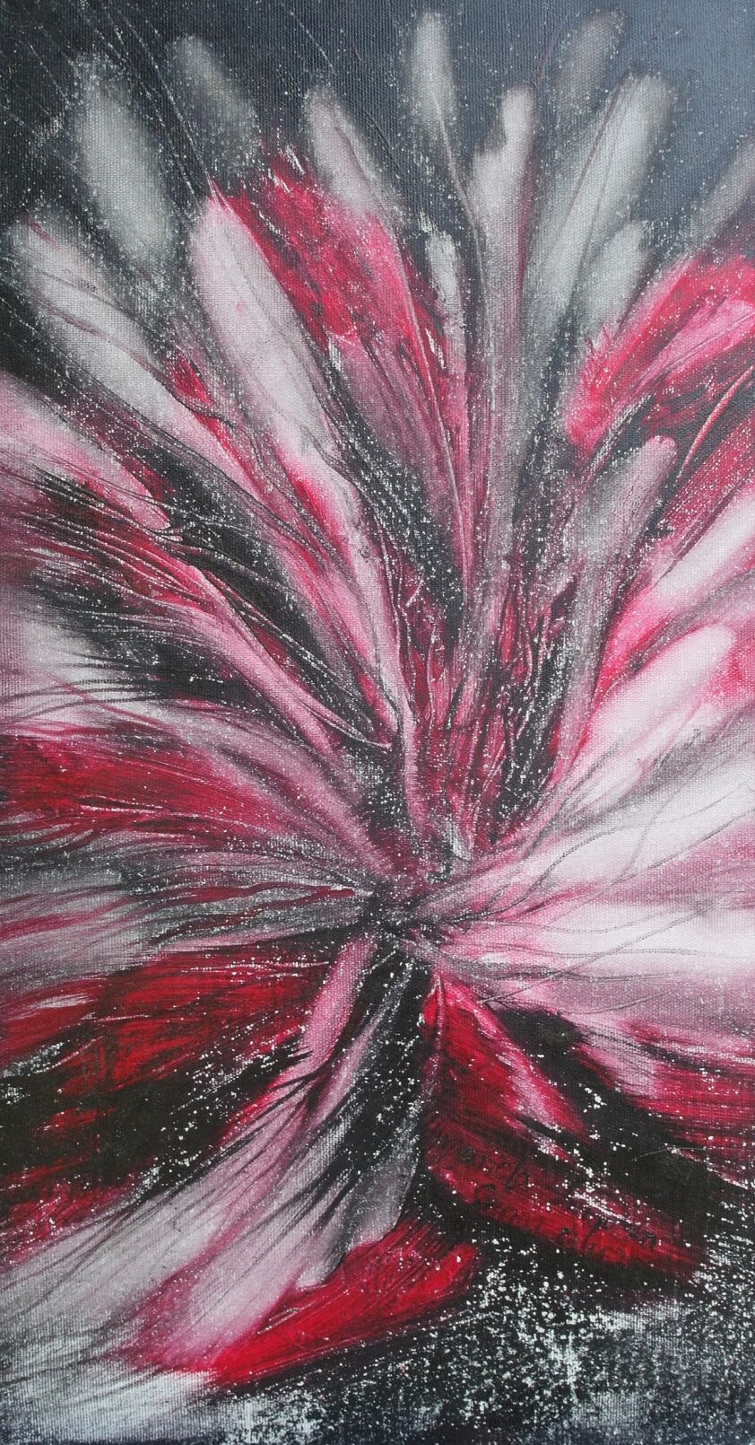 Mariola Świgulska-Wnętrze galaktycznego kwiatu-Olej