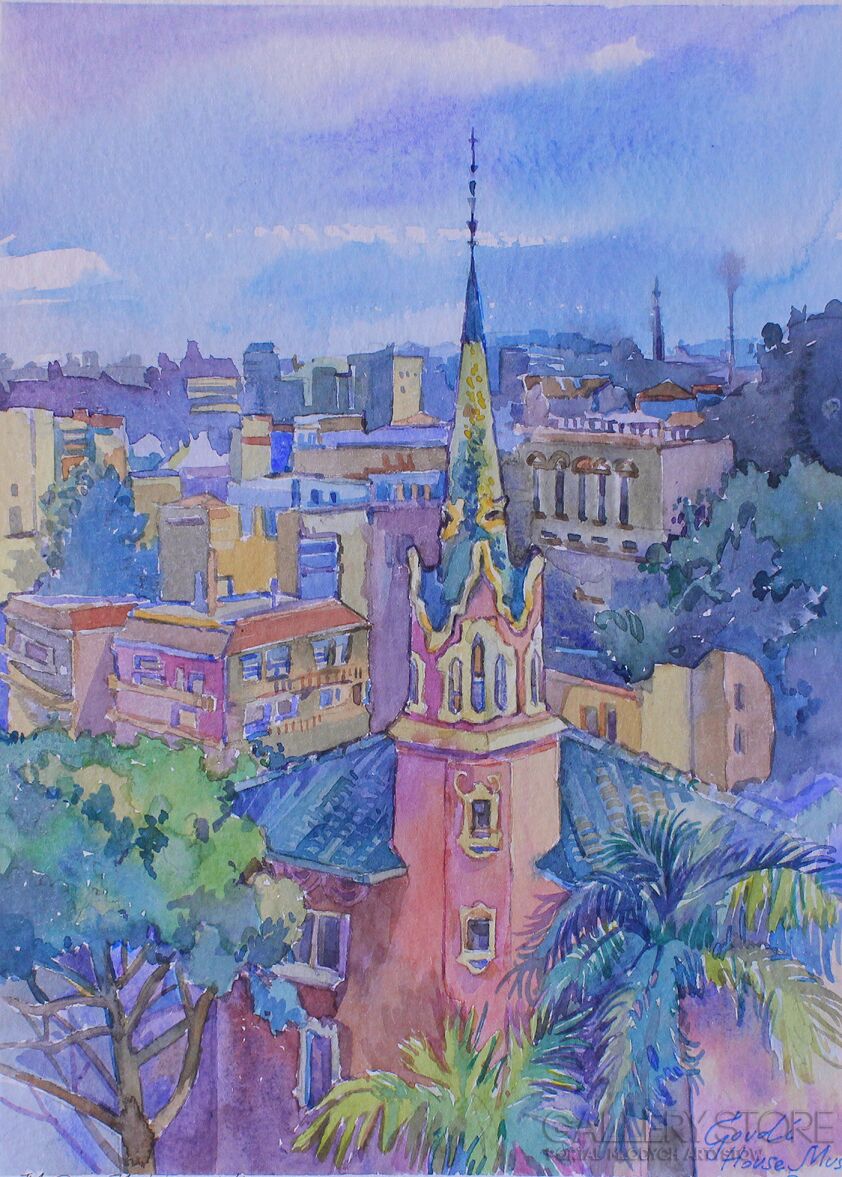 Maryia Yakimovich-Gaudi House-Akwarela
