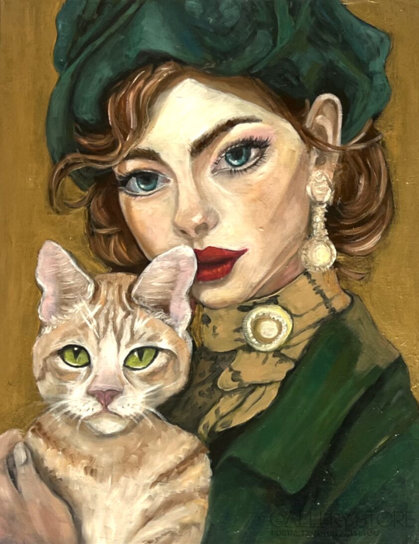 Monika Kargol-Portret z Lotrekiem-Olej