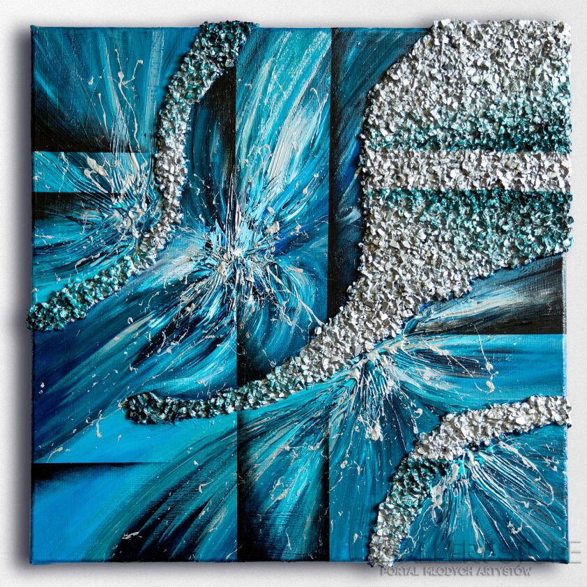 Patrycja Łata-Blue Abstract 001-Akryl