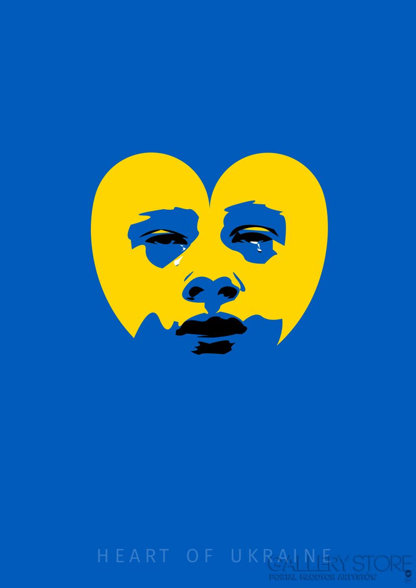 Paweł Jan Kamiński-HEART OF UKRAINE POSTER-Giclee