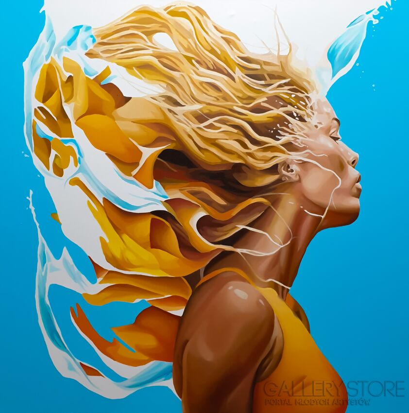 Paweł Łękawa-Splash-Olej