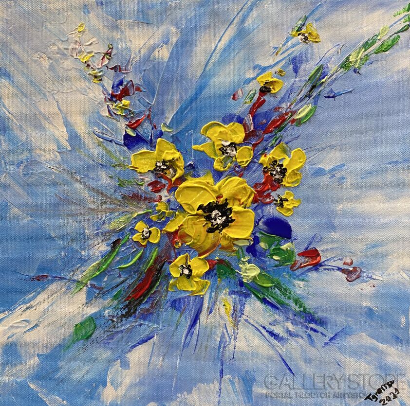 Tomasz Groma-Wiosenny kwiat nr 1-Akryl