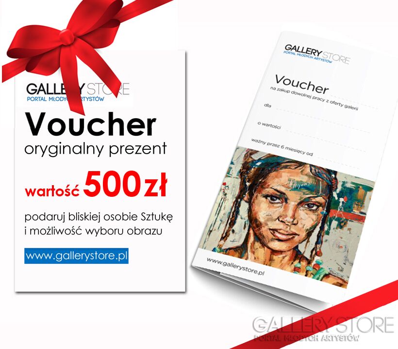 Voucher Gallerystore-Voucher Gallerystore - wartość 500 zł -Olej