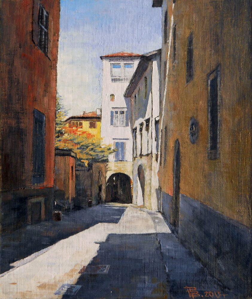 Wiaszesław Rogin-Bergamo.Via Tassis-Olej