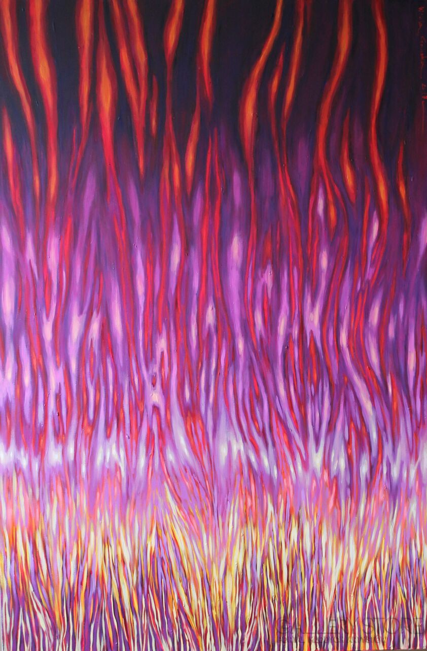 Wiola Gaszka-Emanacja światła XI, 100x150, olej na płótnie, 2017-Olej