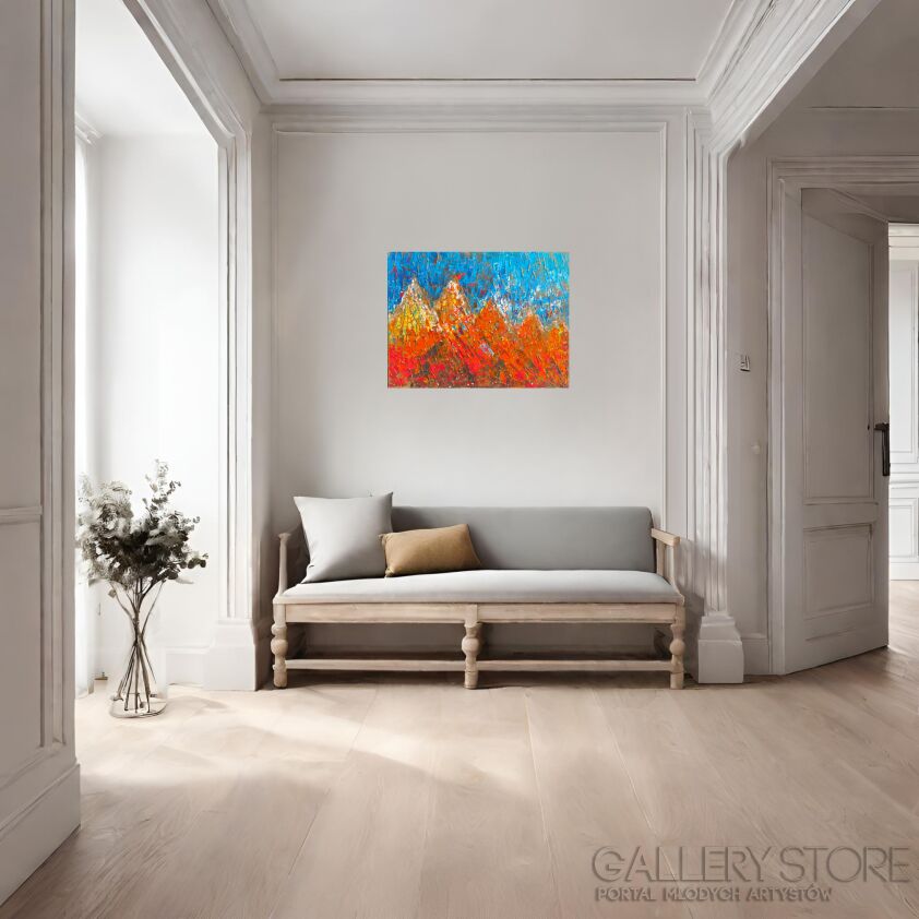 Obraz akrylowy na płótnie - Mozaika górskich szczytów - Mariola