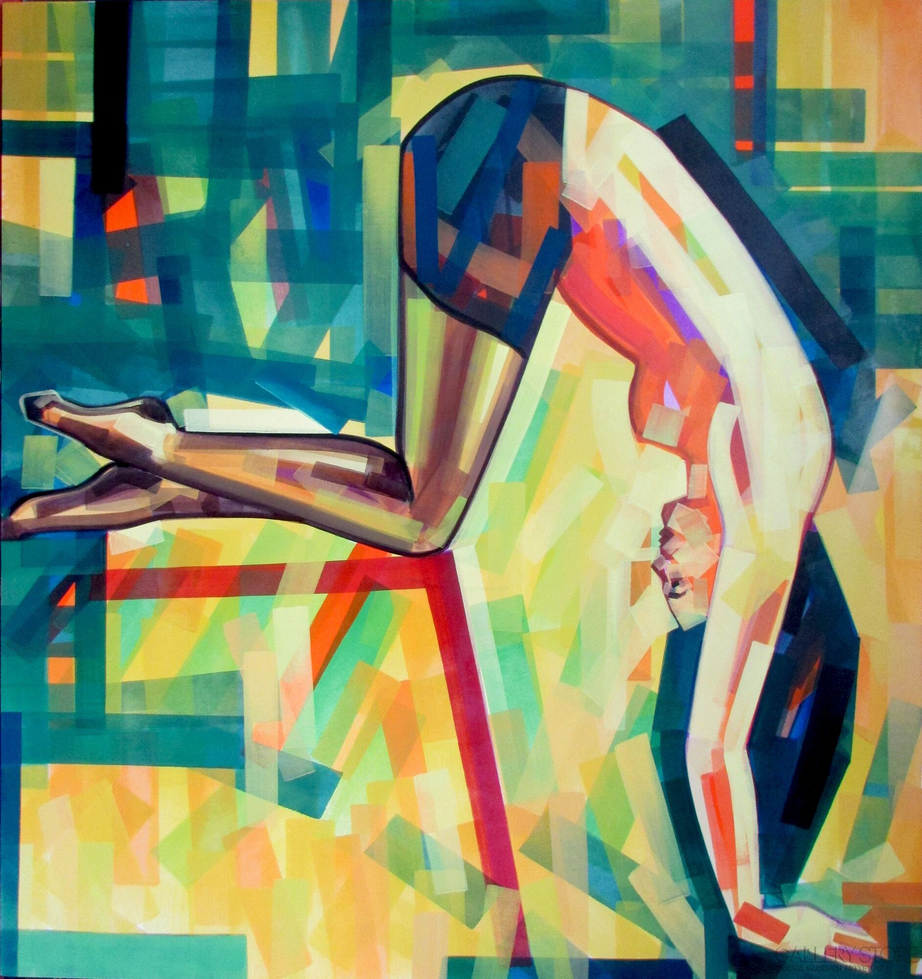 Eyes Glazed Over Piotr Kachny obraz olejny na płótnie Gallerystore.pl